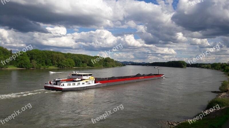 Ship Rhine Shipping Nature River