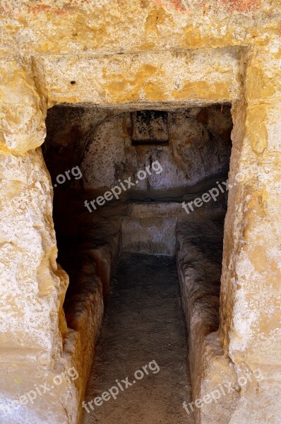 Cave Tomb Cave Crete Matala Greece