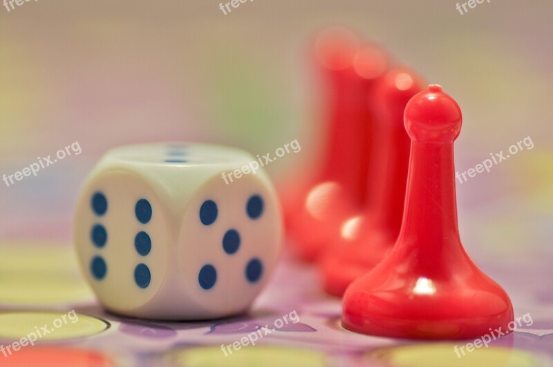 Toys Plastic Dice Six Playing