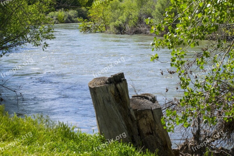 Truckee River Nevada Reno Nevada Spring 2017