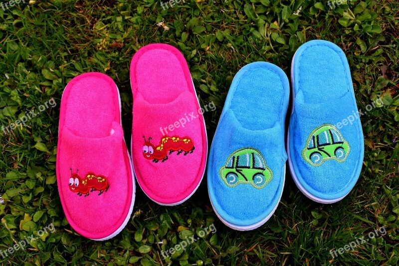 Slippers Children Funny Cute Meadow