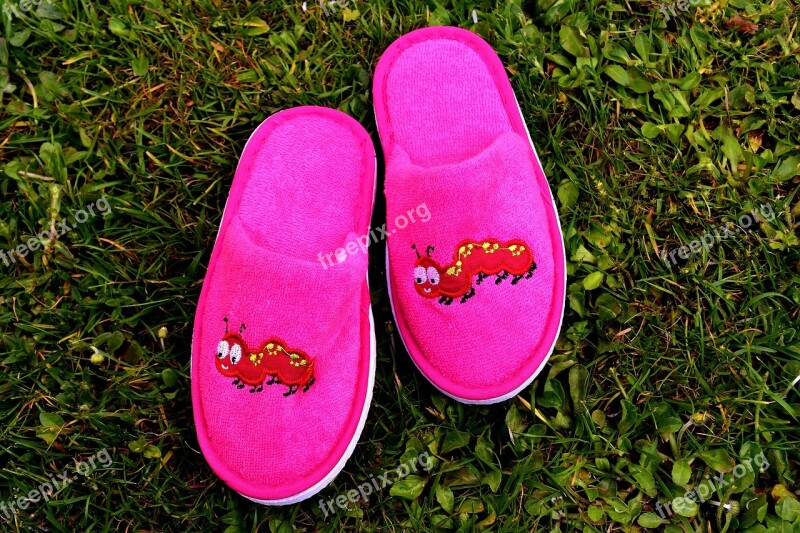 Slippers Children Funny Cute Meadow