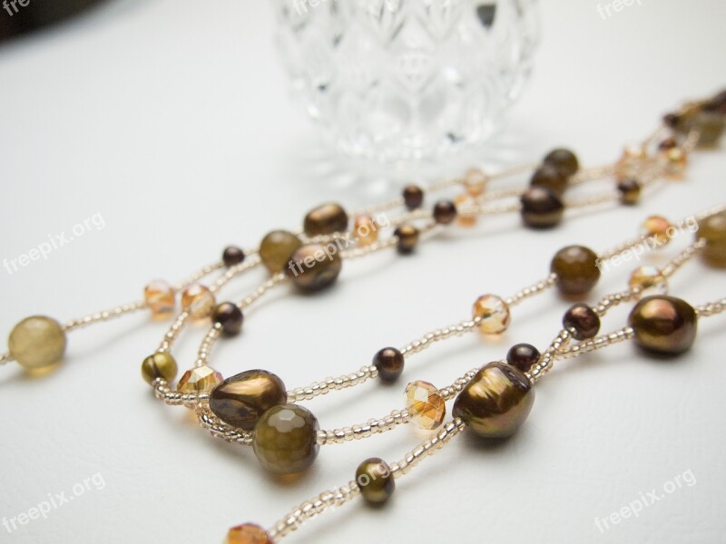 Freshwater Pearl Necklace Accessories Free Photos