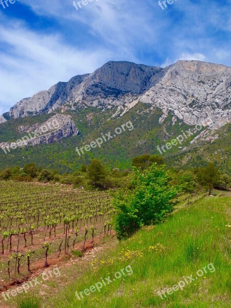 Mountain France Sainte-victoire Free Photos