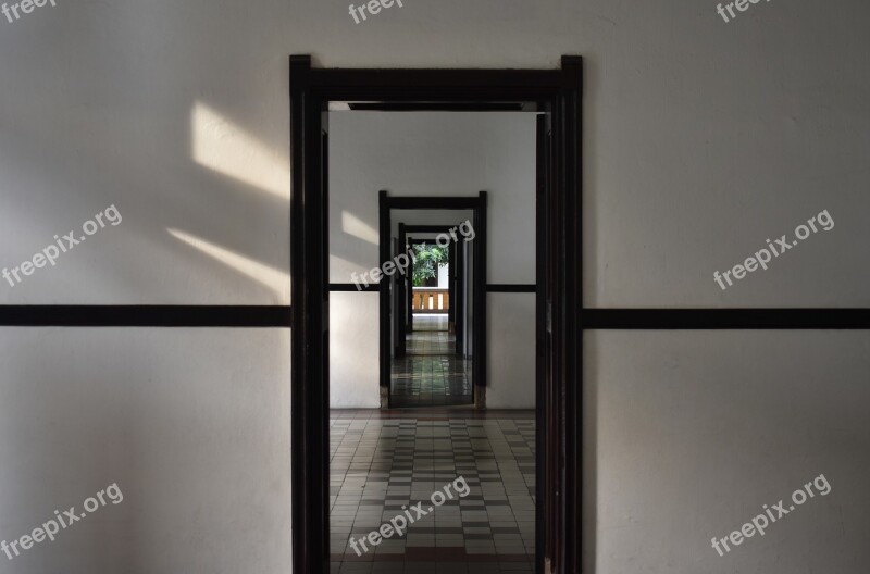 Door Tunnel Entrance Corridor Building