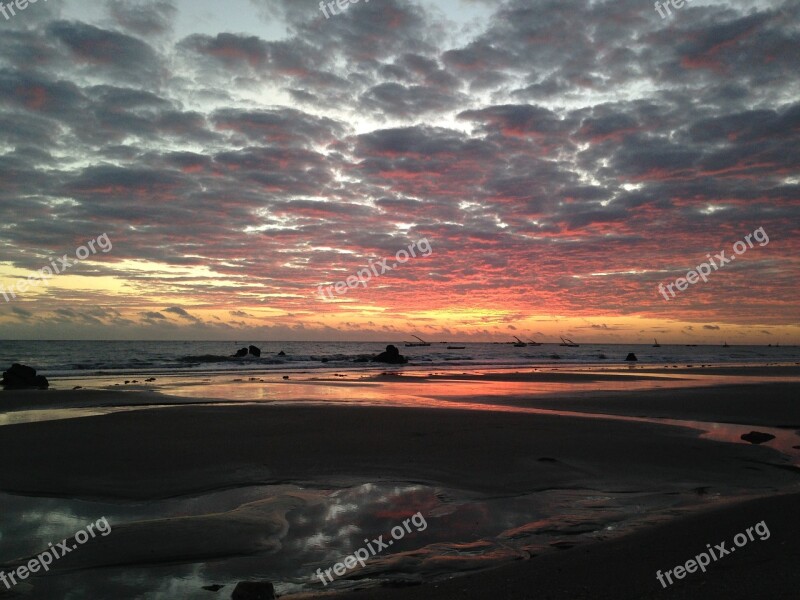 Sunrise Dawn Horizon Nature Beira Mar