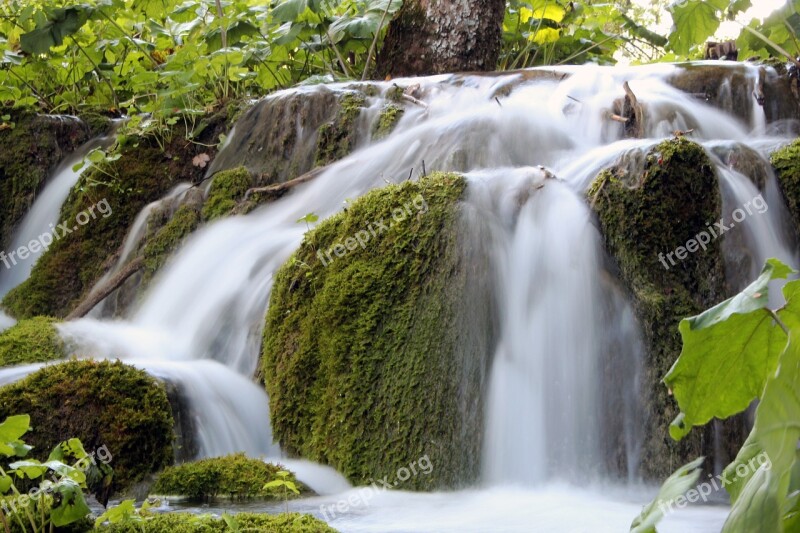 Waterfall Water Long Exposure Waters River