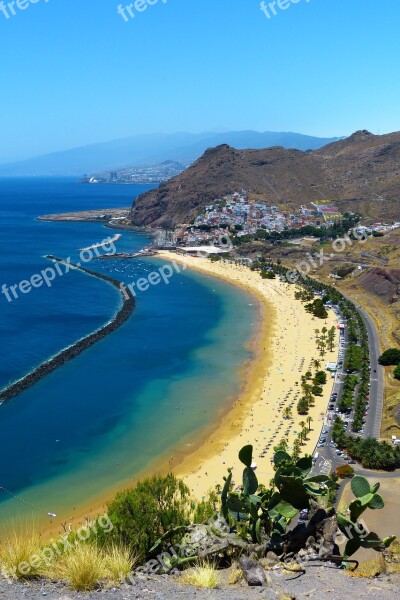 Tenerife Canary Islands Vacations Beach Landscape