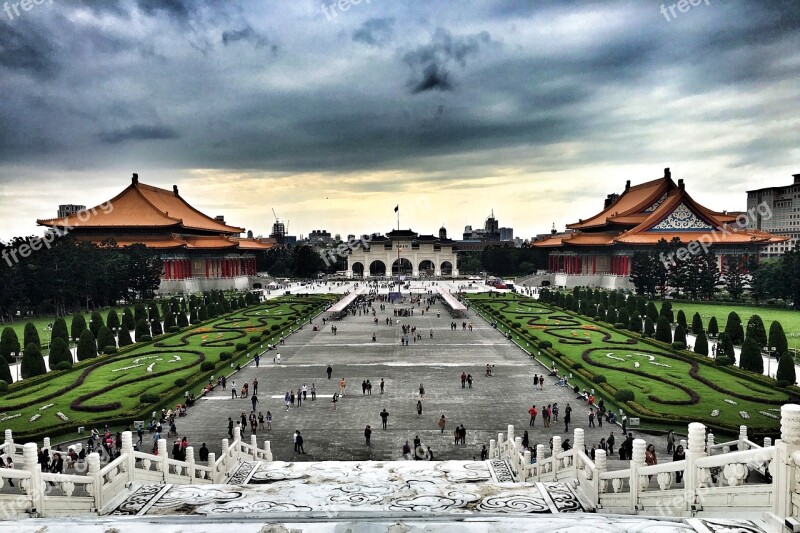 Taipei Chiang Kai-shek Memorial Hall Artistic Conception Free Photos