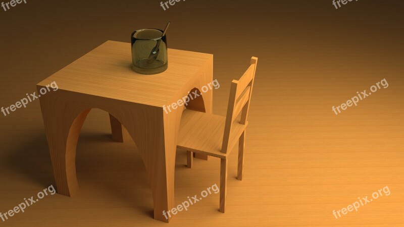 Table Cgi Wood Free Photos