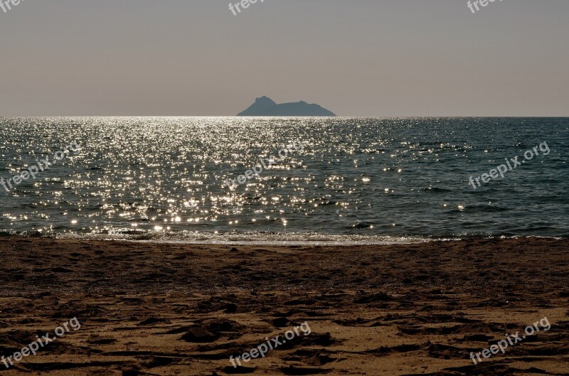 Sunset Sea Beach Lighting Sparkle