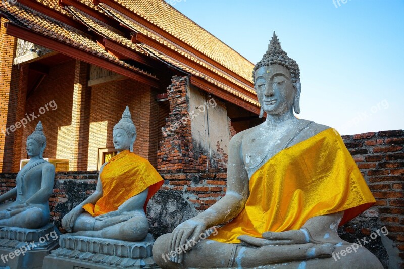 Buddha Thailand Statue Ancient Asia