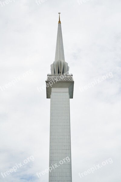 Minaret Asian Malaysia White Religion