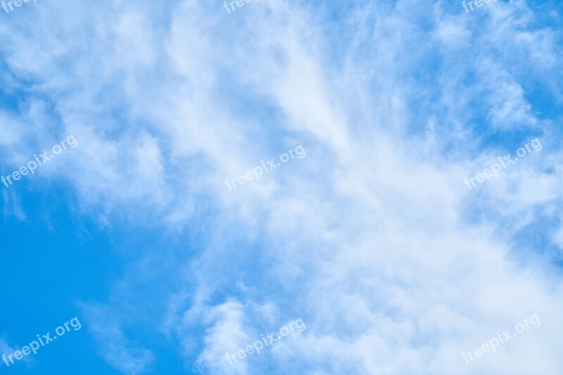 Cloud Blue Nature Clouds White