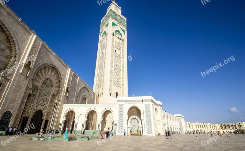 Mosque Hassan 2 Casablanca Morocco Free Photos