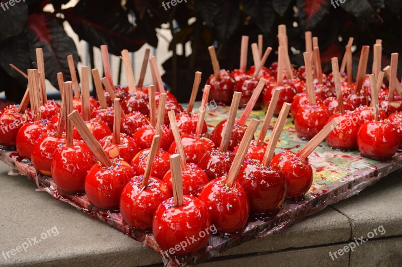 Apple Seller Several Red Flower