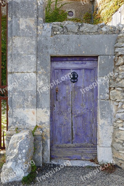 Door Doorway Old Lussan France