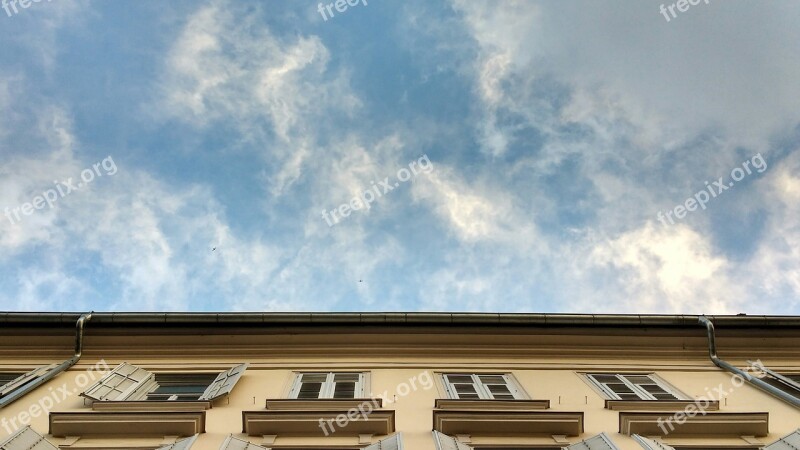 Facade Sky Clouds Filaments Free Photos