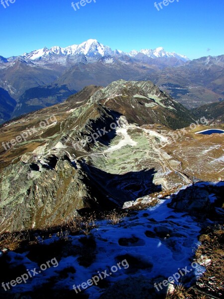 Mont Blanc Mountain France Free Photos