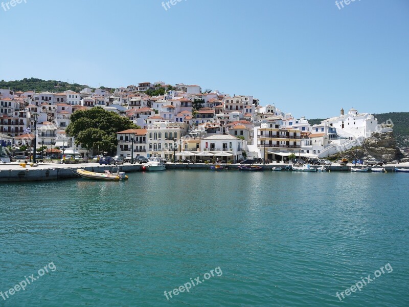 Skopelos Christos Town Greece Church