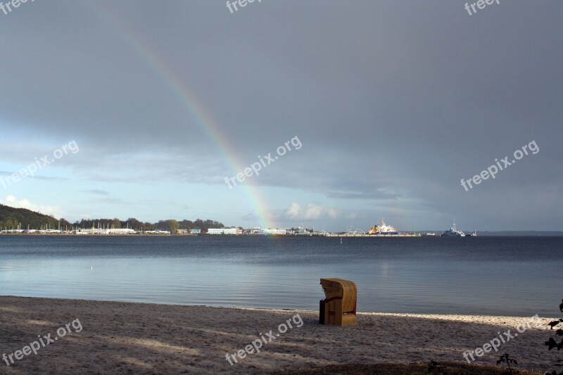 Beach Chair Baltic Sea Mood Atmosphere Chillout