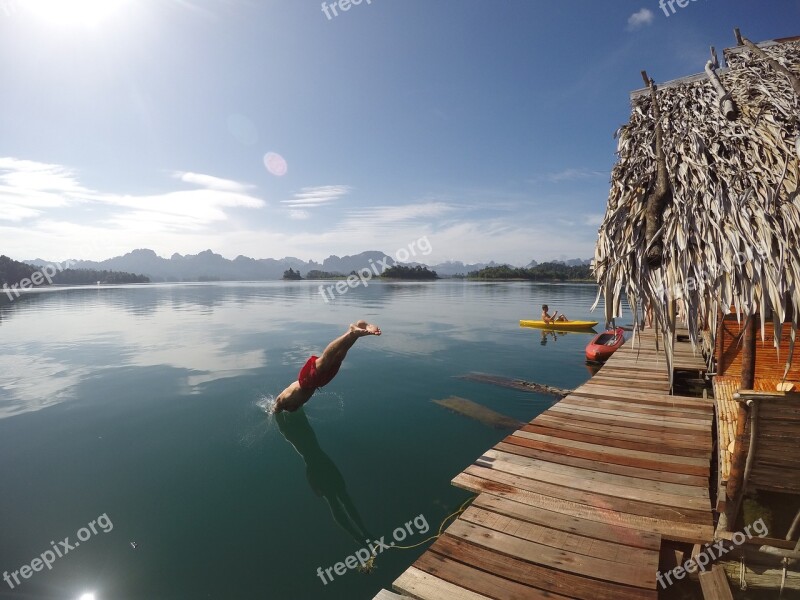 Thailand Bungalow Khao Sok National Park Asia