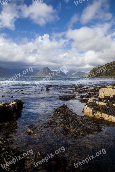 Landscape Scotland Isle Of Skye Loch Scenery