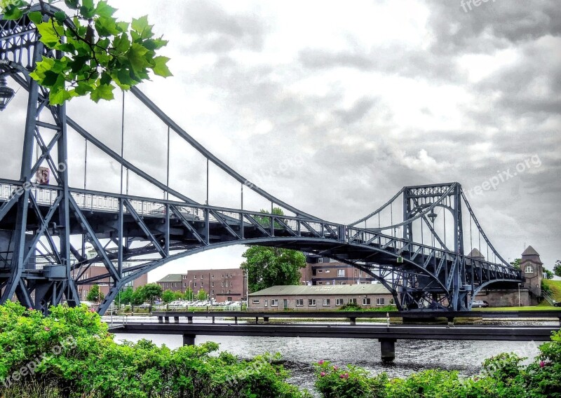 Kaiser Wilhelm Bridge Wilhelmshaven Port Steel Bridge