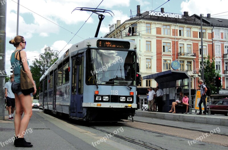 Oslo Trikken Tram Narrow Gauge Oslotrikken