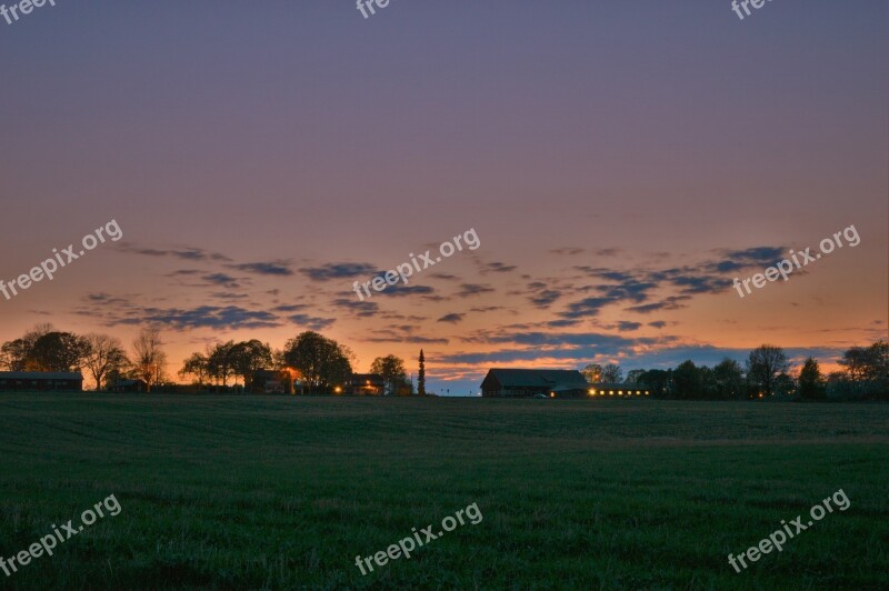 Evening Sunset Cloud Beautifully Go