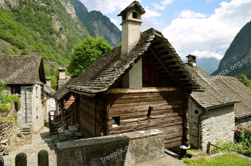 Ticino Foroglio Village Rustico Free Photos