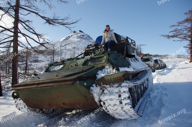 Rover Winter Road Road Heavy Machinery The Caterpillars