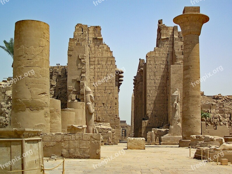 Karnak Egypt Temple Antiquity Weltwunder