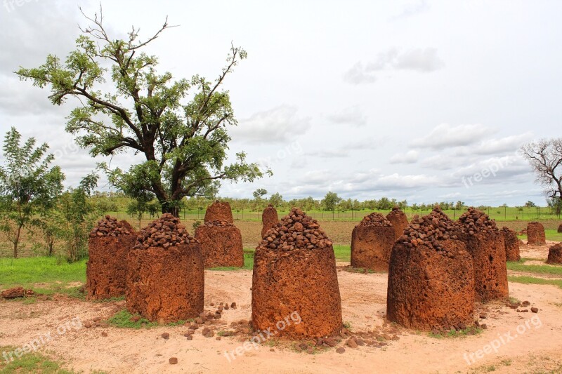 Wassu Stone Circle Stone Circle Ancient Gambia Africa