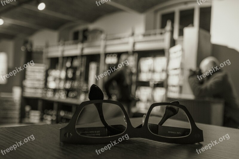 Library Glasses Reading Glasses Book Books