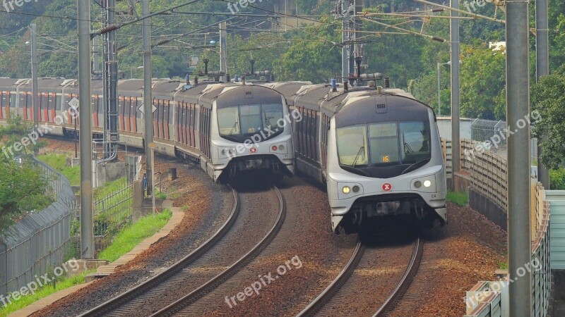 Hong Kong Mtr Train Transport Subway