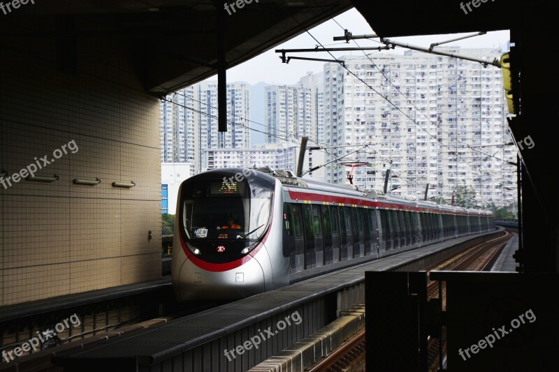 Hong Kong Mtr Train Transport Subway