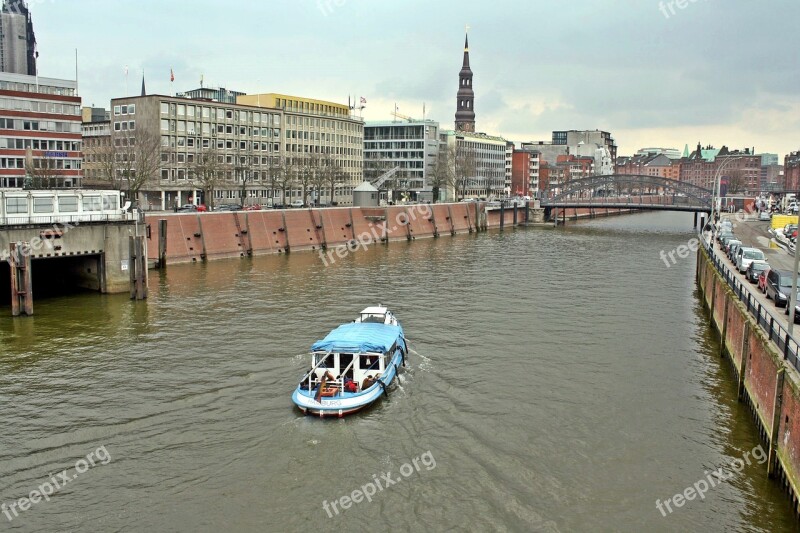 Harbour Cruise Boatrent Hamburg Speicherstadt St Catherine's Church