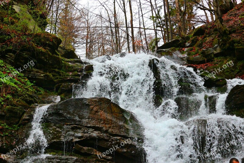 Waterfall Water Carpathians Free Photos