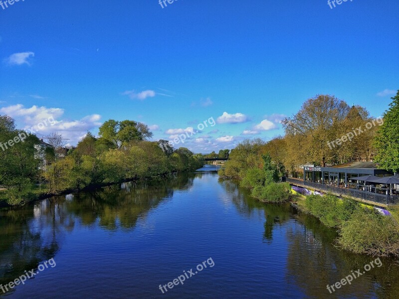 Casting Lahn Sky Water Blue