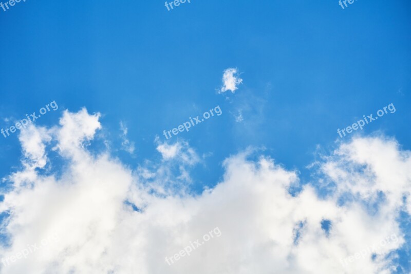 Cloud Blue Nature Summer Clouds