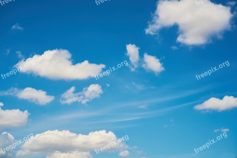 Cloud Blue Nature Summer Clouds