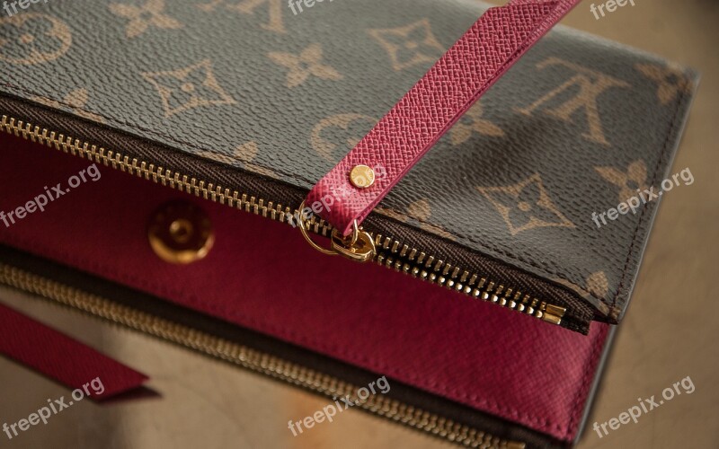 Wallet Vuitton Leather Leather Goods Free Photos