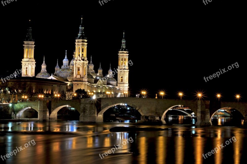 Bridge Light Architecture Night Church