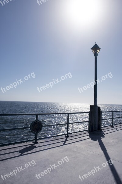 Horizon Beach Pier Post Glare