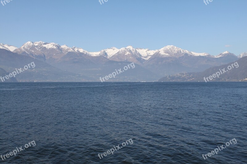 Lago Como Italia The Alps Lake Mountains