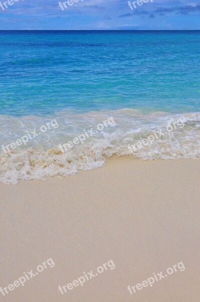 Caribbean Beach Sea Sand Wave