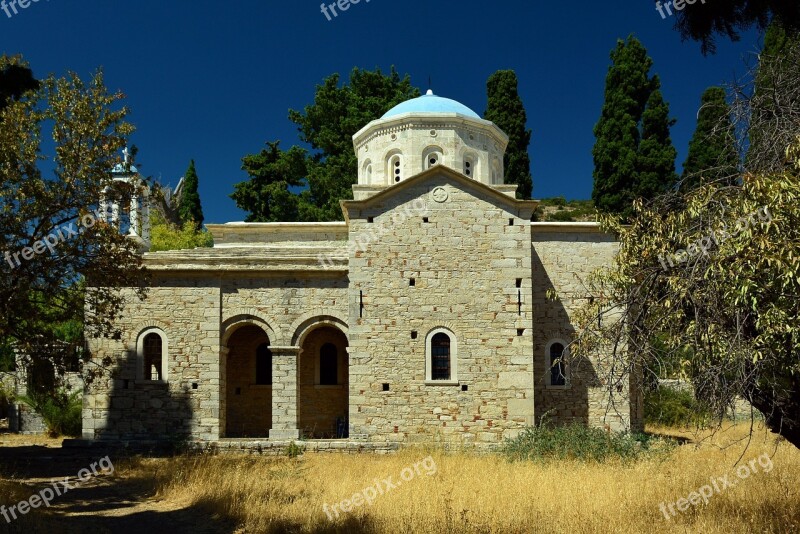 Church Greece Samos Greek Church Kirchlein