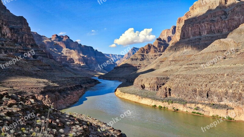 Usa Az The Grand Canyon Colorado River Vistas