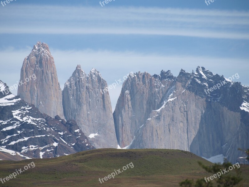 Torres Del Paine Chile Glacier Free Photos